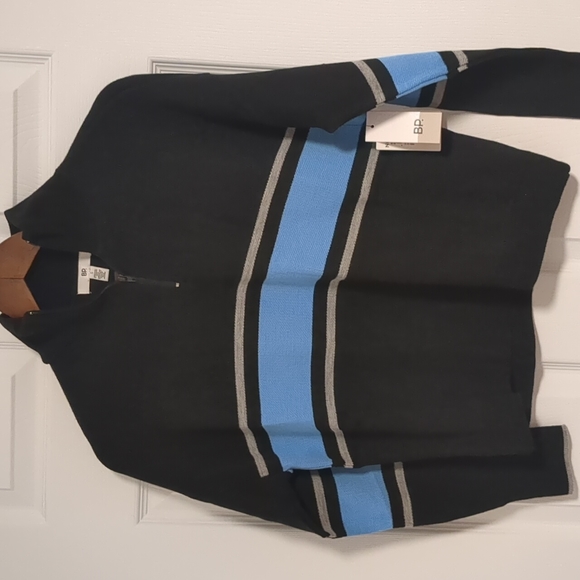 - BP Mock Neck Uneven Stripe Sweater#Clearance#Lastprice#No offer - Picture 3 of 5